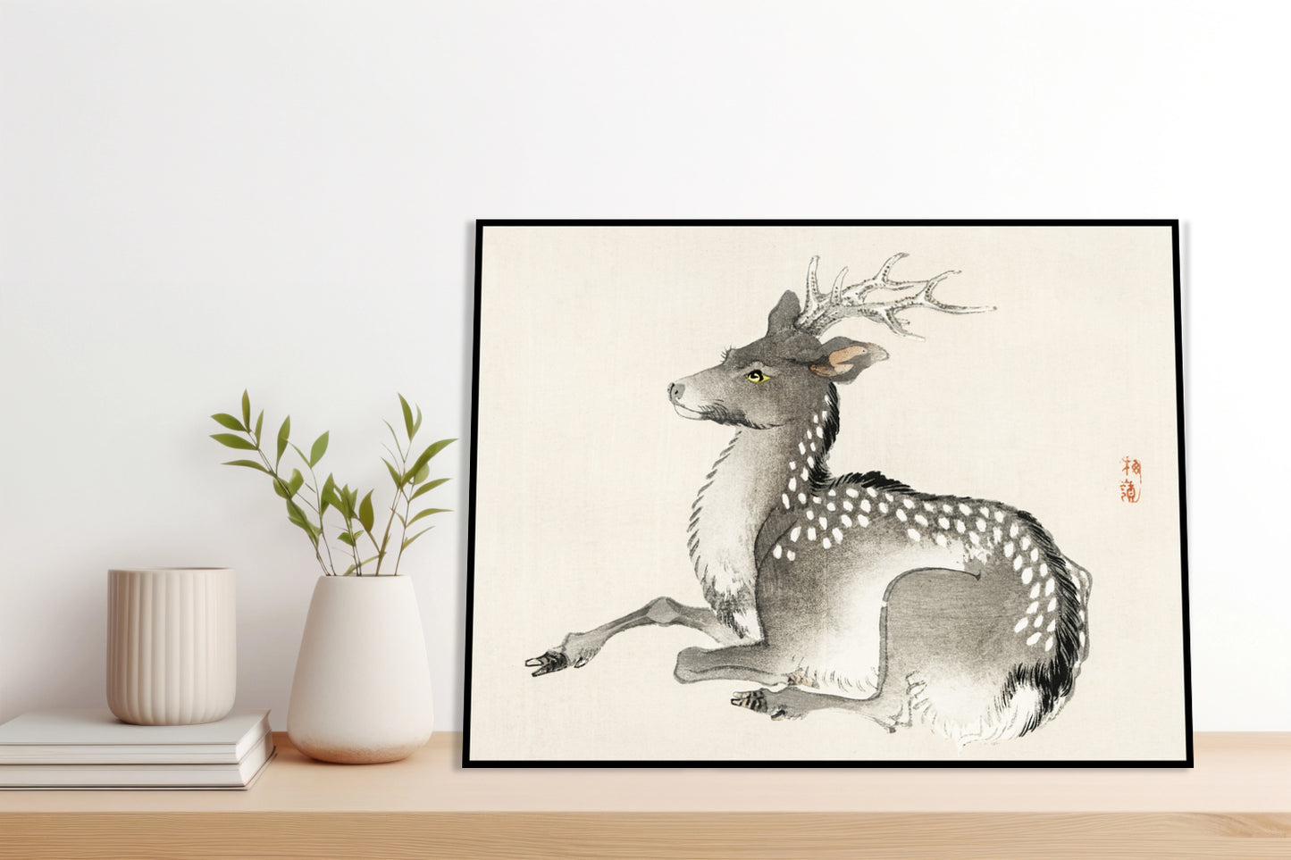 Plakat  Elk, Kōno Bairei Japoński Vintage do Salonu