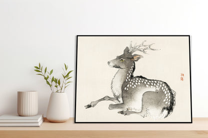Plakat  Elk, Kōno Bairei Japoński Vintage do Salonu
