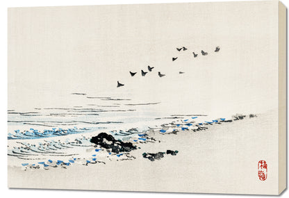 Obraz  Beach Scenery, Kōno Bairei Japoński Vintage do Salonu