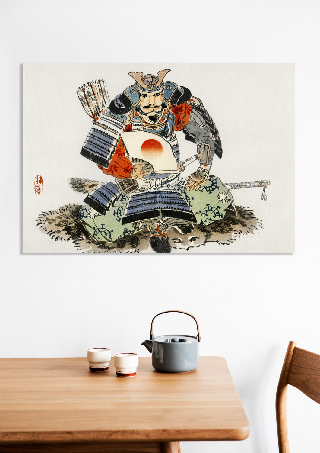 Obraz  Samurai, Kōno Bairei Japoński Vintage do Salonu