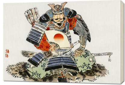 Obraz  Samurai, Kōno Bairei Japoński Vintage do Salonu