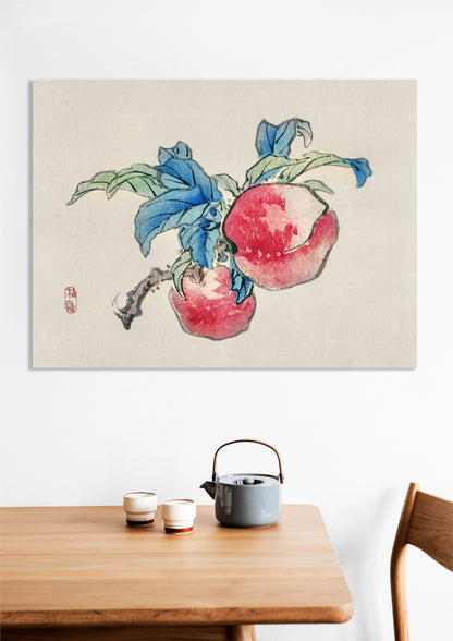 Obraz  Peaches, Kōno Bairei Japoński Vintage do Salonu