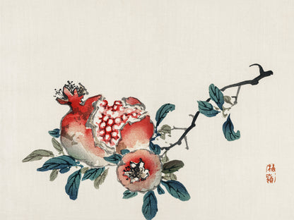Plakat  Pomegranate,  Kōno Bairei Japoński Vintage do Salonu