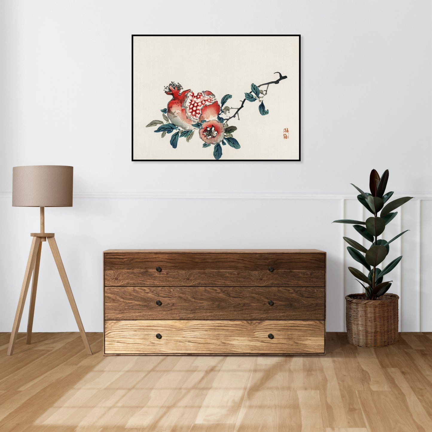Plakat  Pomegranate,  Kōno Bairei Japoński Vintage do Salonu