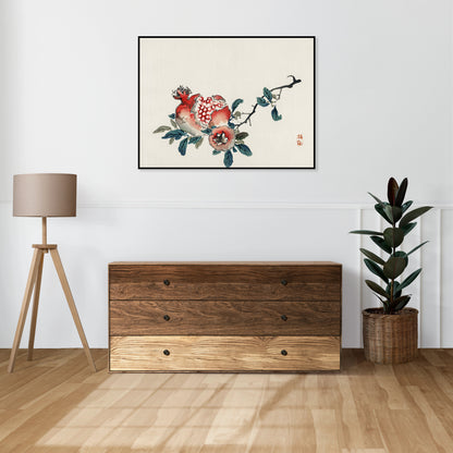 Plakat  Pomegranate,  Kōno Bairei Japoński Vintage do Salonu