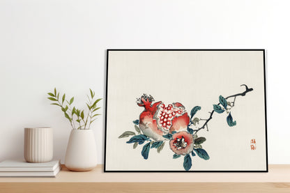 Plakat  Pomegranate,  Kōno Bairei Japoński Vintage do Salonu