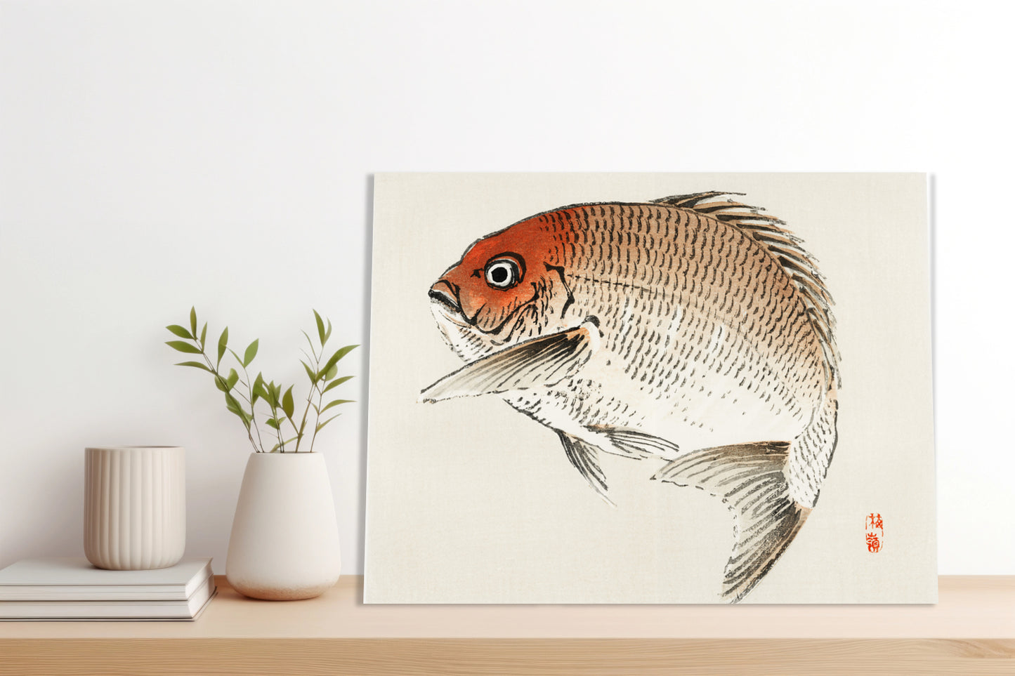 Obraz  Tai Fish,  Kōno Bairei Japoński Vintage do Salonu