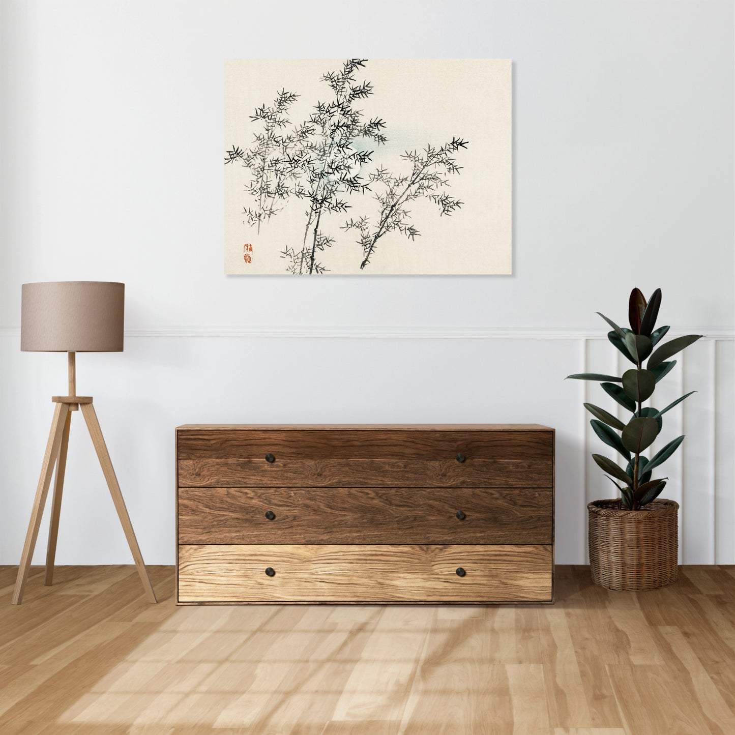Obraz  Bamboo, Kōno Bairei Japoński Vintage do Salonu
