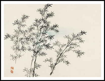 Plakat  Bamboo, Kōno Bairei Japoński Vintage do Salonu