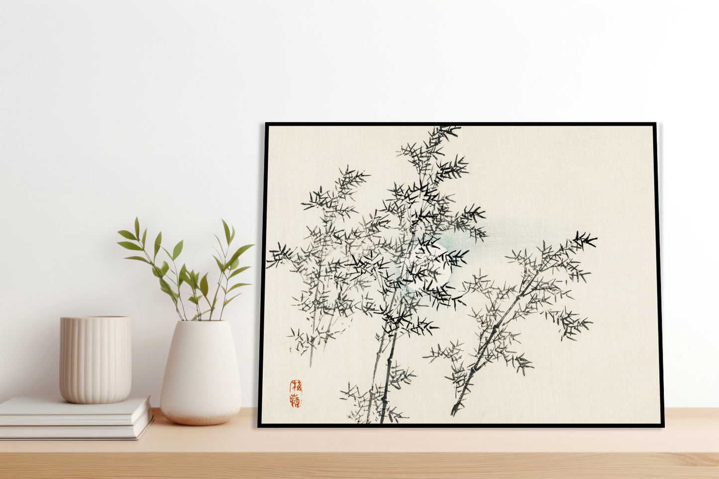 Plakat  Bamboo, Kōno Bairei Japoński Vintage do Salonu