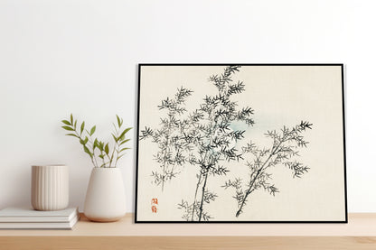 Plakat  Bamboo, Kōno Bairei Japoński Vintage do Salonu
