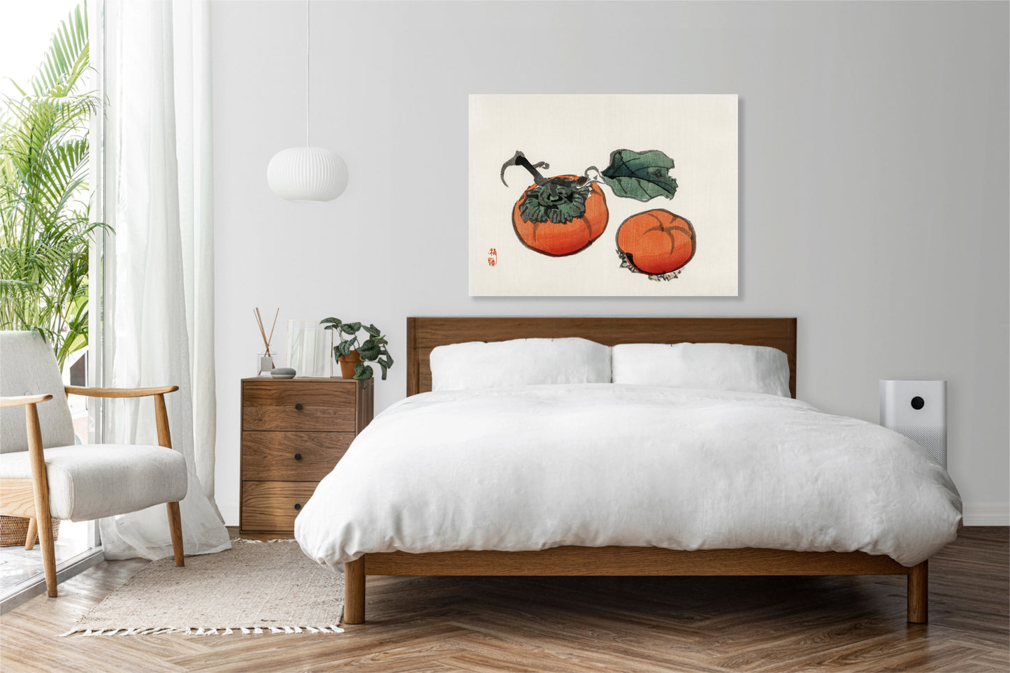 Obraz  Persimmons, Kōno Bairei Japoński Vintage do Salonu