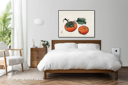 Plakat  Persimmons, Kōno Bairei Japoński Vintage do Salonu