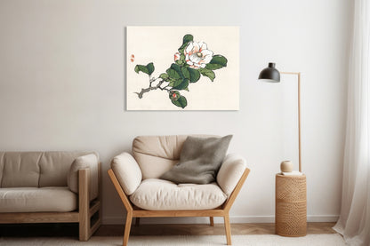 Obraz  Camelia, Kōno Bairei Japoński Vintage do Salonu