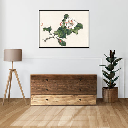 Plakat  Camelia, Kōno Bairei Japoński Vintage do Salonu