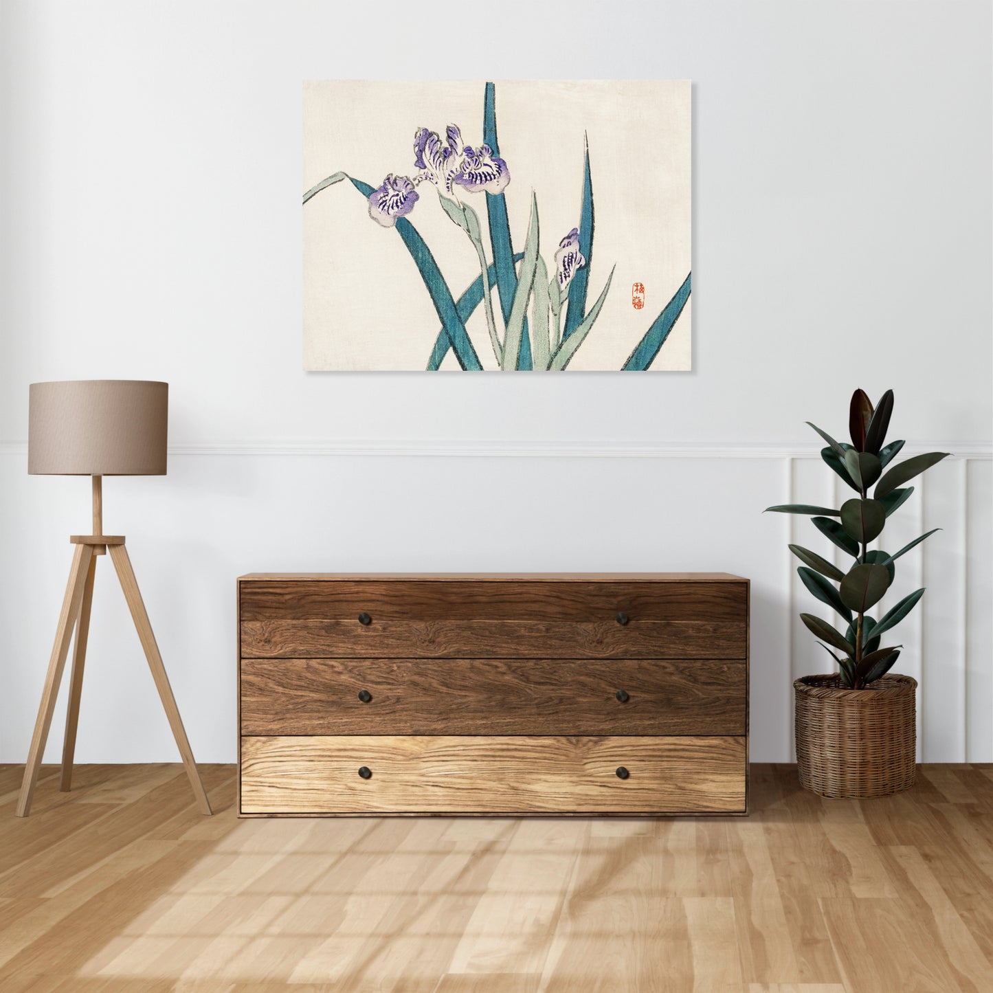 Obraz  Irises, Kōno Bairei Japoński Vintage do Salonu