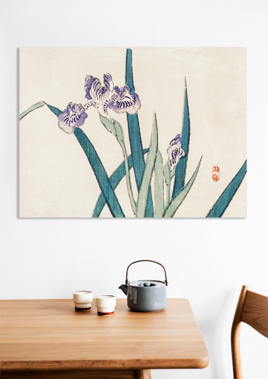 Obraz  Irises, Kōno Bairei Japoński Vintage do Salonu
