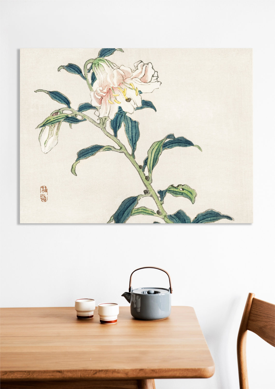 Obraz  Lily, Kōno Bairei Japoński Vintage do Salonu