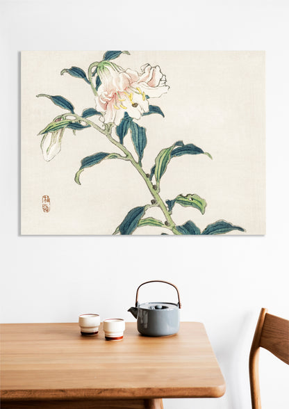 Obraz  Lily, Kōno Bairei Japoński Vintage do Salonu