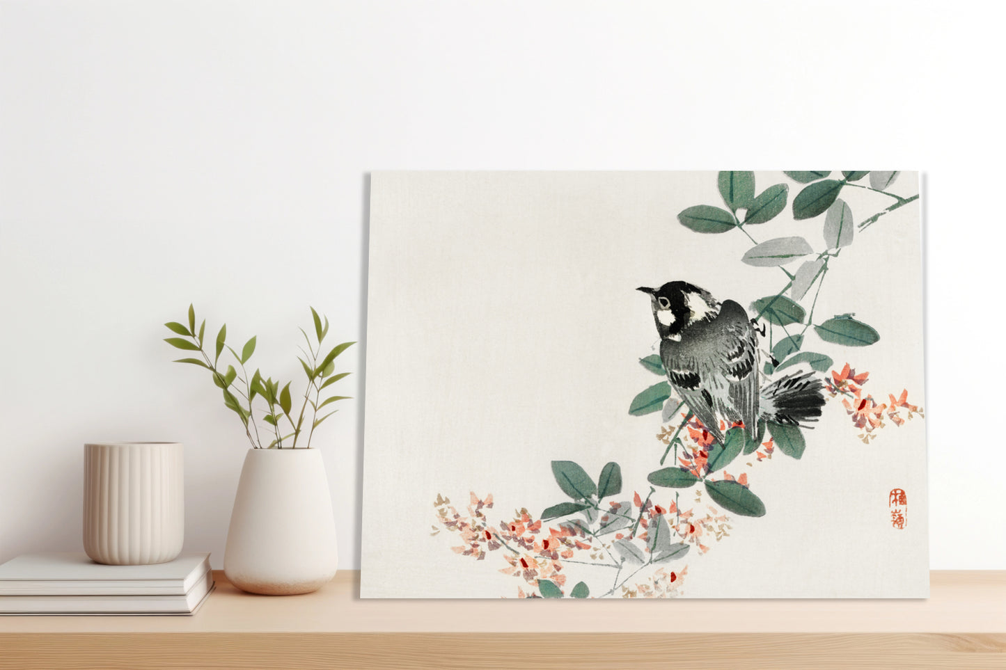 Obraz  Black-Capped Chickadee,  Kōno Bairei Vintage do Salonu