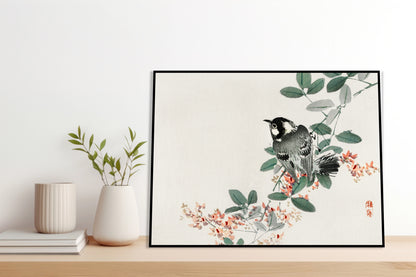 Plakat  Black-Capped Chickadee,  Kōno Bairei Vintage do Salonu