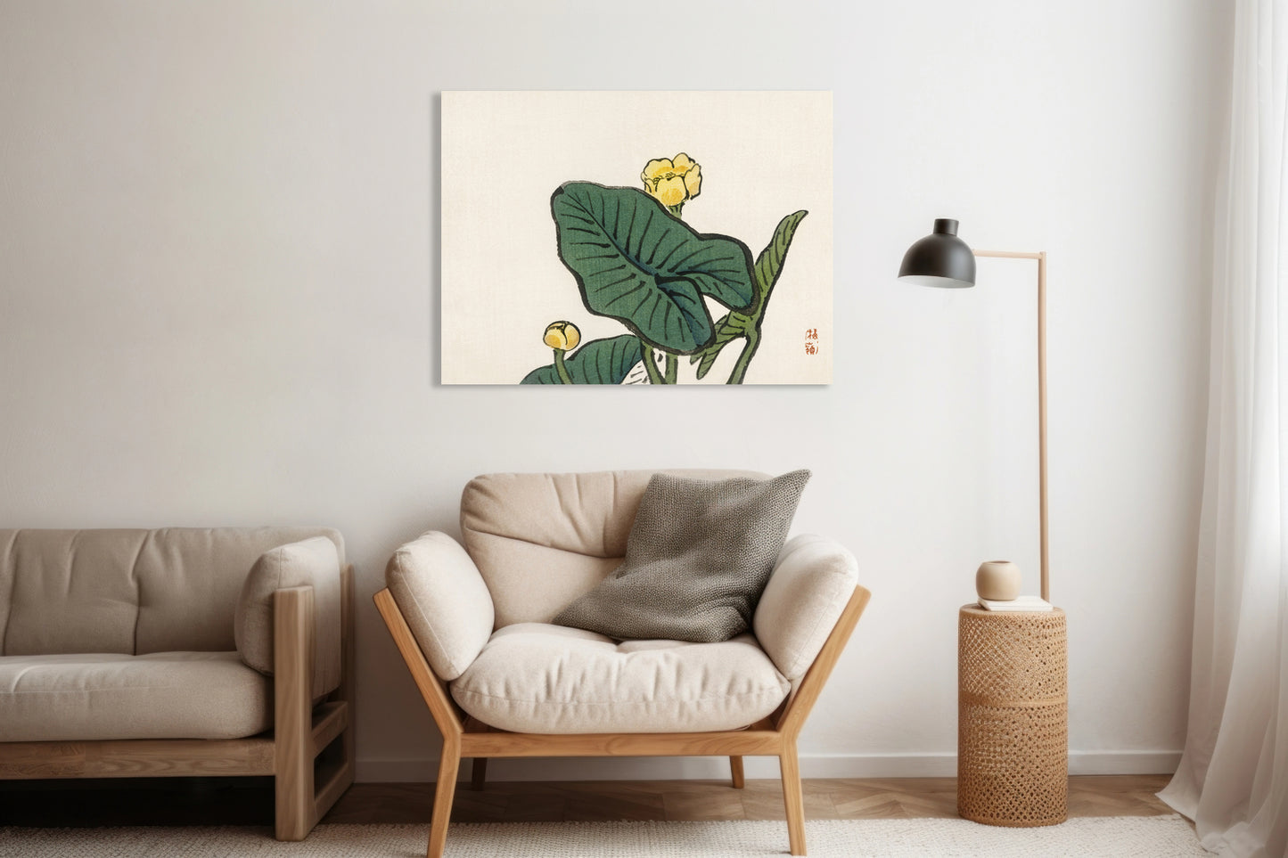 Obraz  Water-Lily, Kōno Bairei Japoński Vintage do Salonu