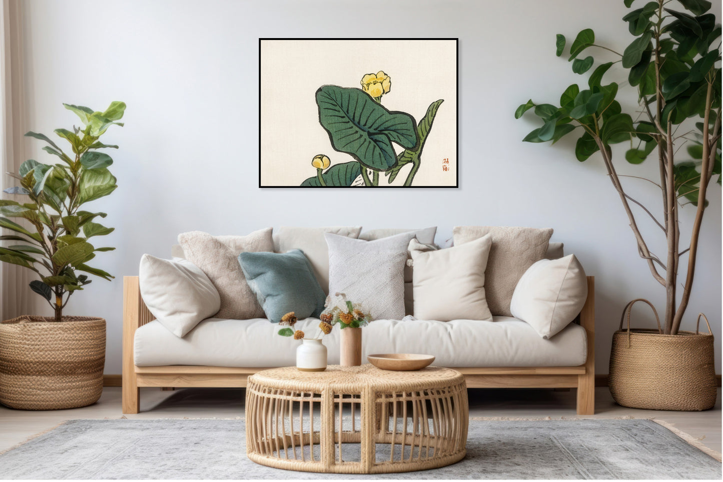 Plakat  Water-Lily, Kōno Bairei Japoński Vintage do Salonu