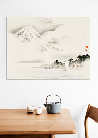 Obraz  View of Mount Fuji, Kōno Bairei Japoński Vintage do Salonu