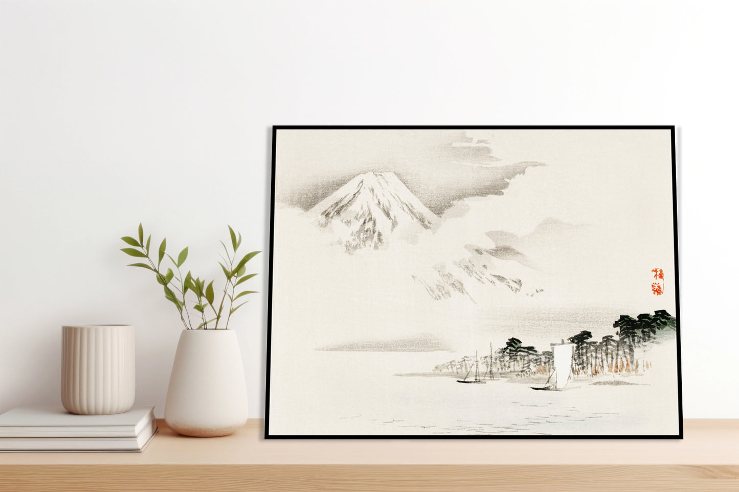 Plakat  View of Mount Fuji, Kōno Bairei Japoński Vintage do Salonu