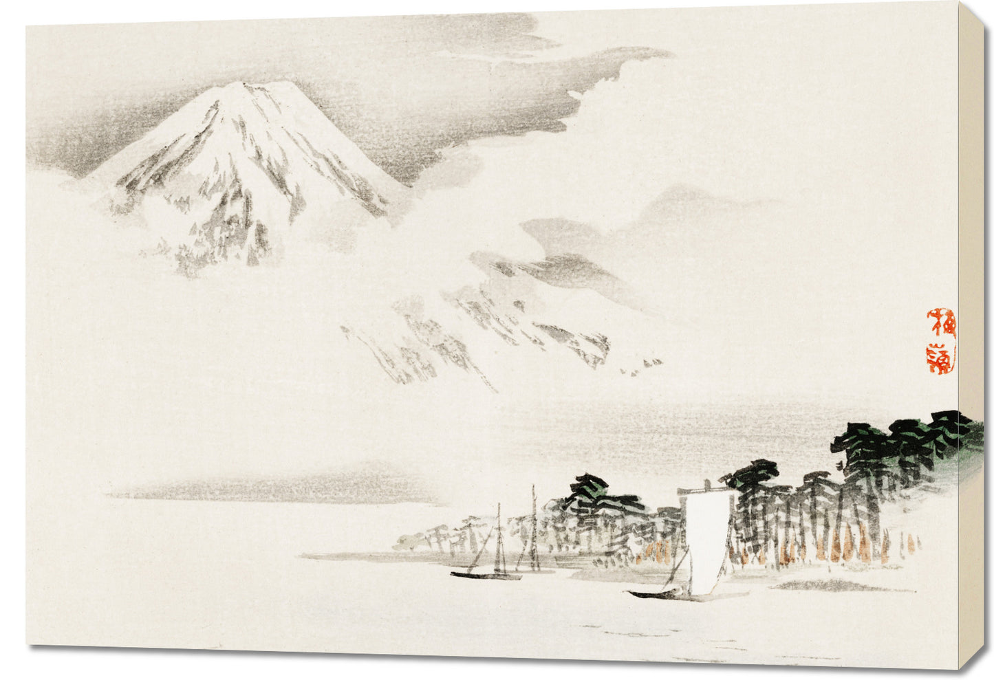 Obraz  View of Mount Fuji, Kōno Bairei Japoński Vintage do Salonu