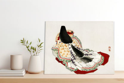 Obraz  A Lady in a Kimono, Bairei Japoński Vintage do Salonu