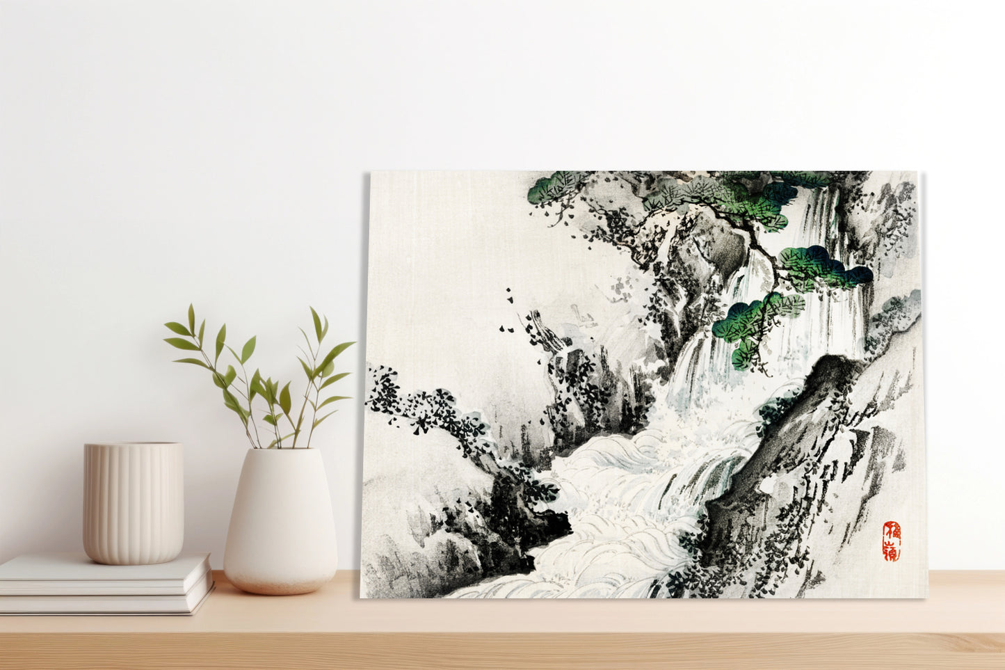 Obraz  Waterfall, Kōno Bairei Japoński Vintage do Salonu