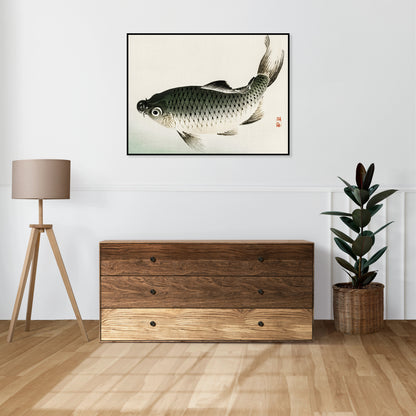 Plakat  Carp, Kōno Bairei Japoński Vintage do Salonu