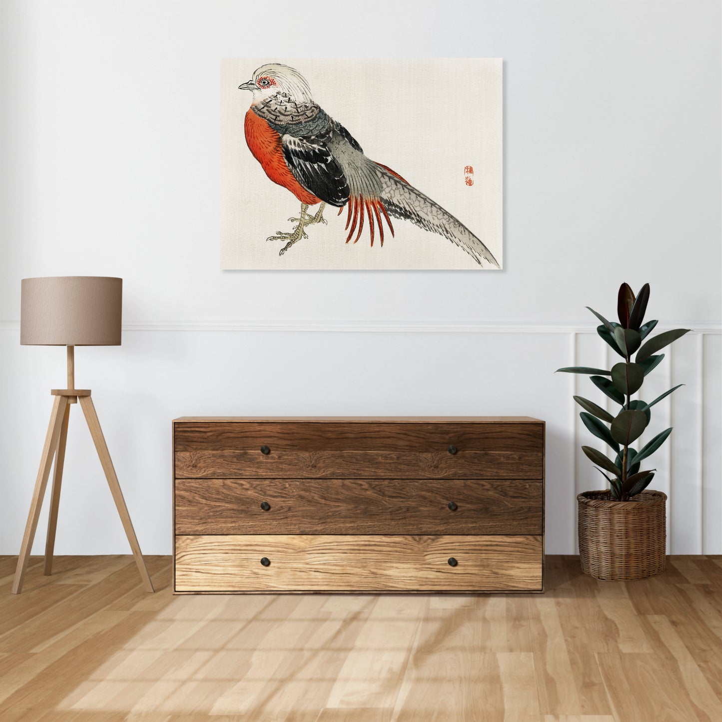 Obraz  Japanese Pheasant, Kōno Bairei Japoński Vintage do Salonu