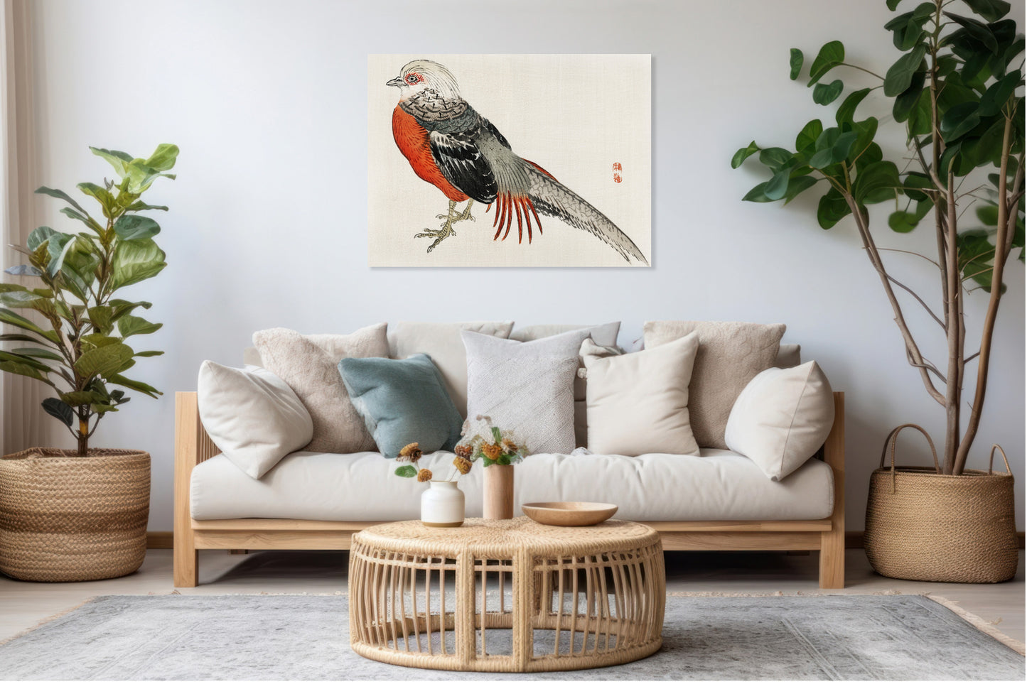 Obraz  Japanese Pheasant, Kōno Bairei Japoński Vintage do Salonu
