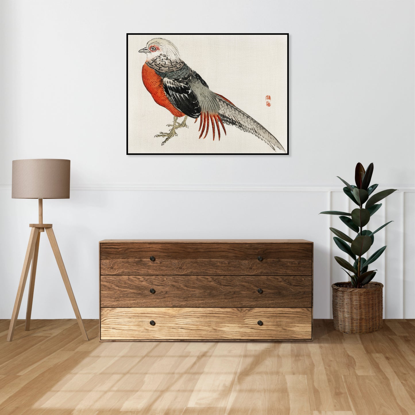 Plakat  Japanese Pheasant, Kōno Bairei Japoński Vintage do Salonu