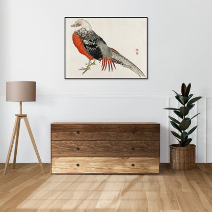 Plakat  Japanese Pheasant, Kōno Bairei Japoński Vintage do Salonu