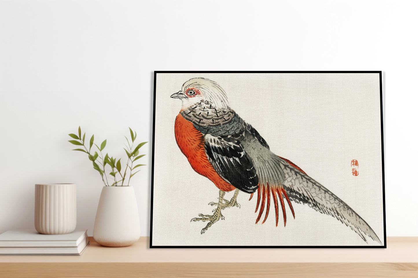 Plakat  Japanese Pheasant, Kōno Bairei Japoński Vintage do Salonu