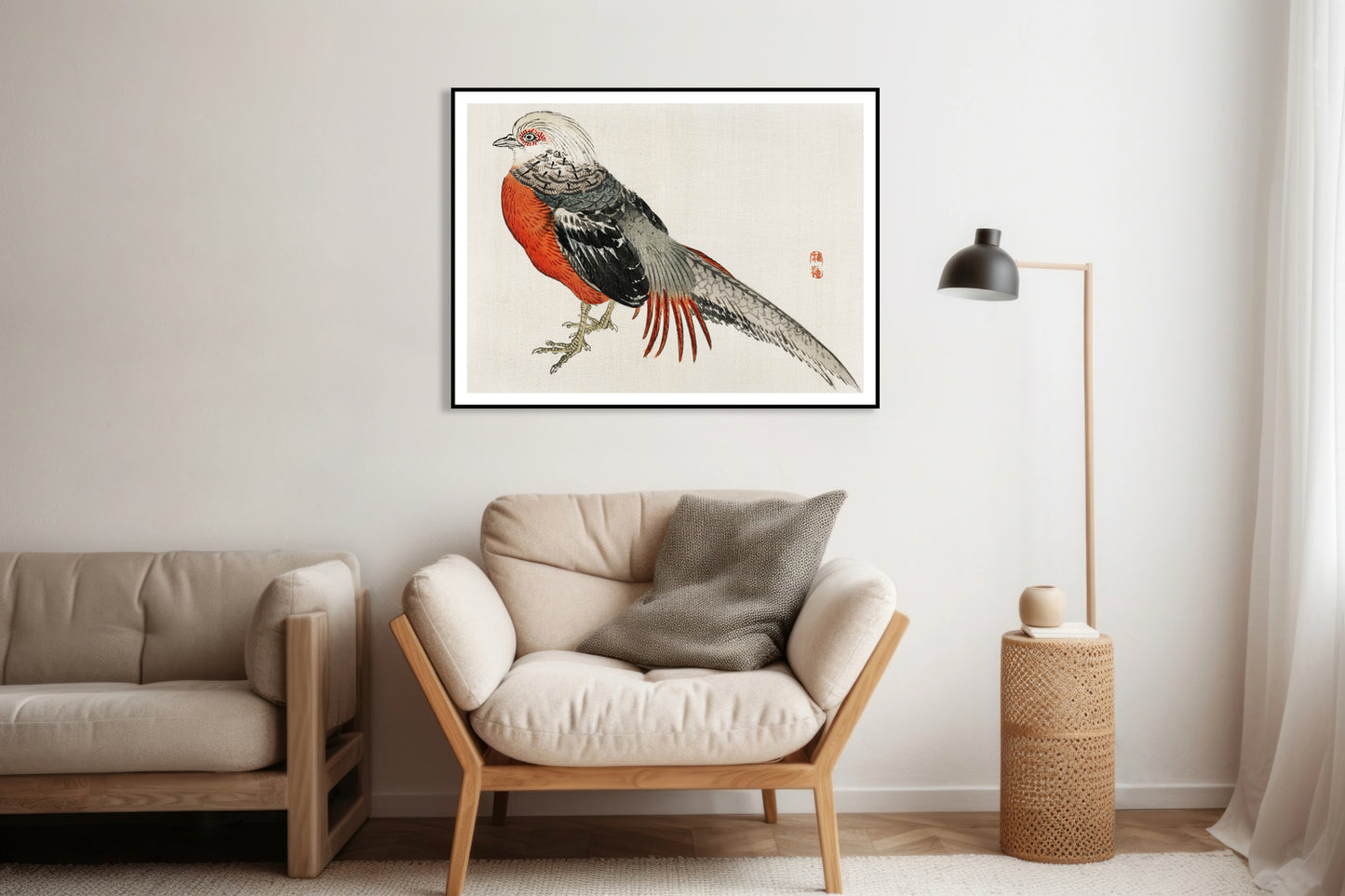 Plakat  Japanese Pheasant, Kōno Bairei Japoński Vintage do Salonu