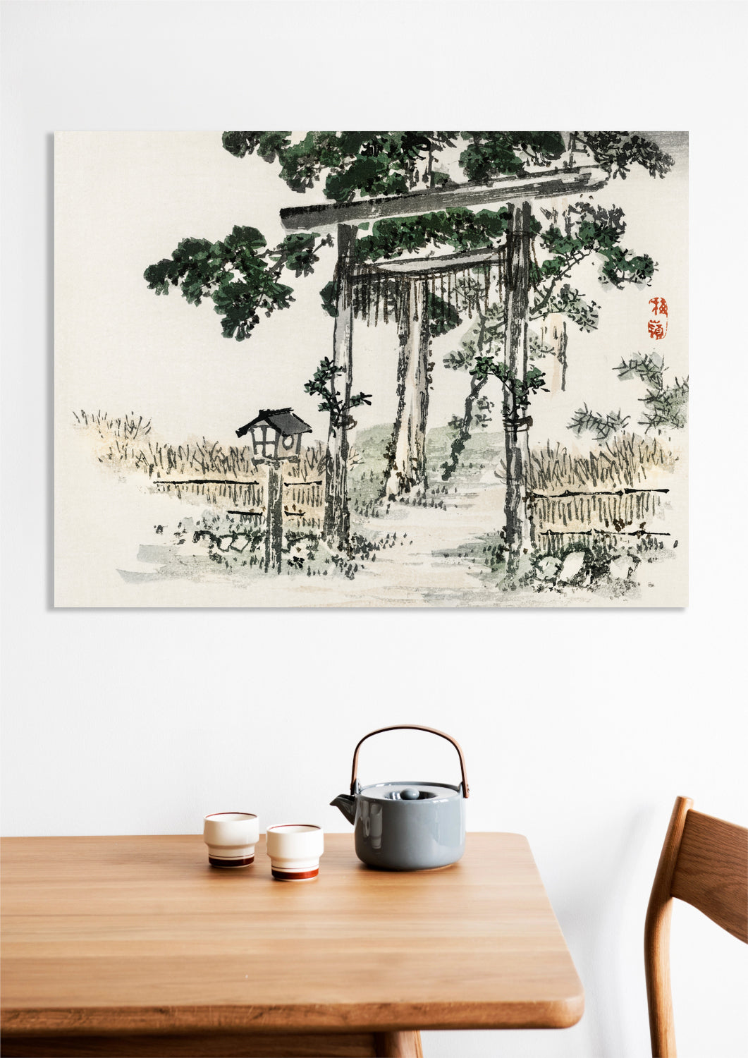Obraz  Shrine Gate, Kōno Bairei Japoński Vintage do Salonu