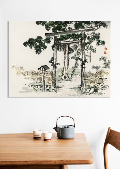 Obraz  Shrine Gate, Kōno Bairei Japoński Vintage do Salonu