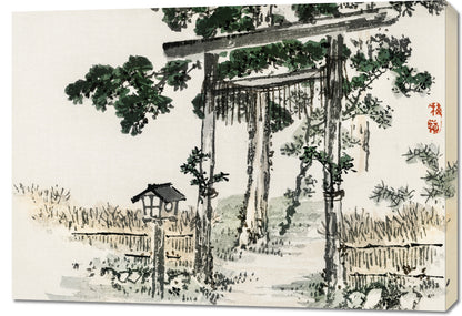 Obraz  Shrine Gate, Kōno Bairei Japoński Vintage do Salonu