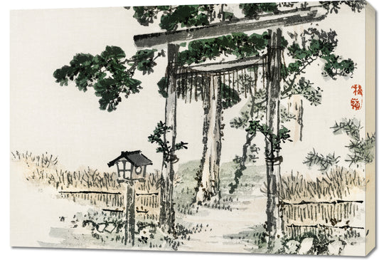Obraz  Shrine Gate, Kōno Bairei Japoński Vintage do Salonu