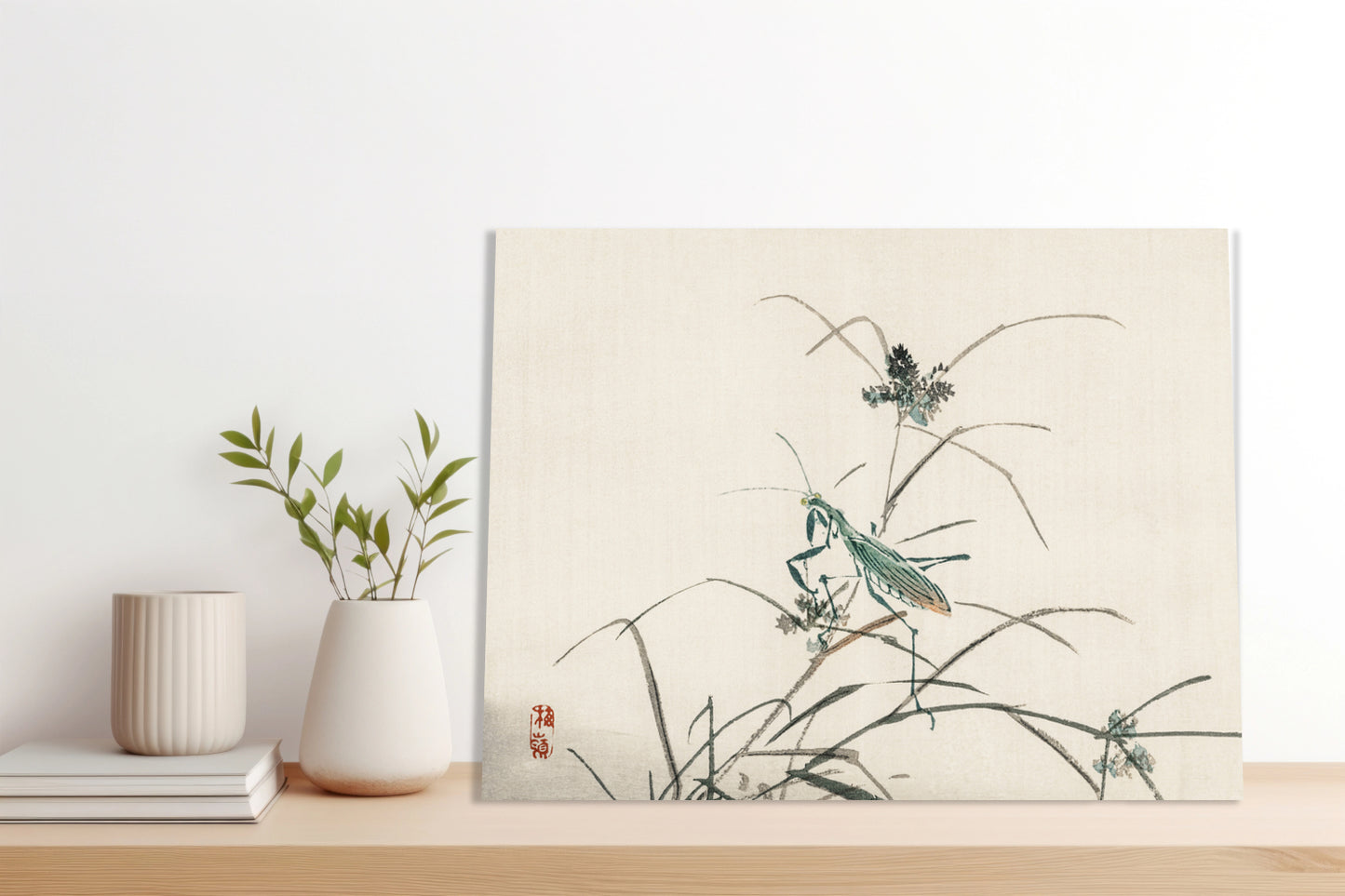 Obraz  Grasshopper, Kōno Bairei Japoński Vintage do Salonu