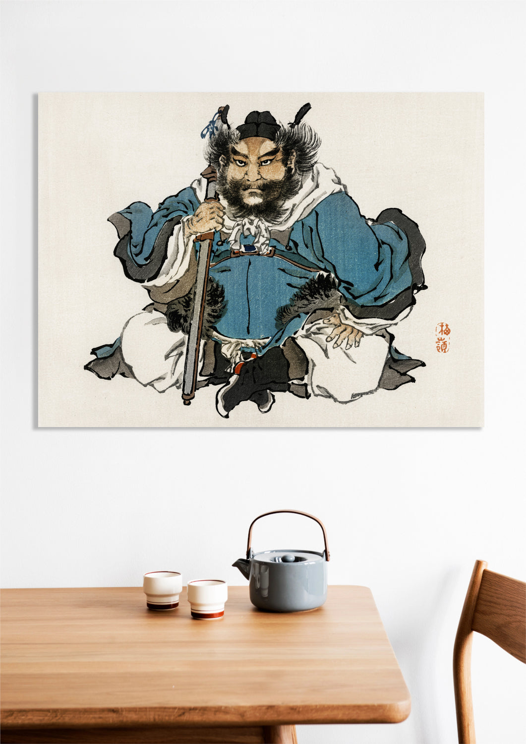 Obraz  Warrior, Kōno Bairei Japoński Vintage do Salonu