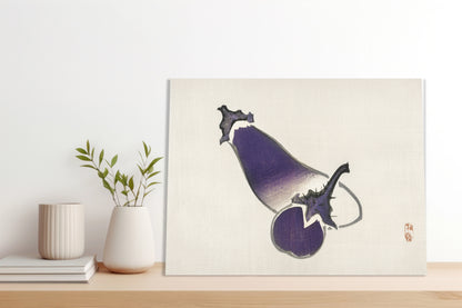 Obraz  Eggplants, Kōno Bairei Japoński Vintage do Salonu