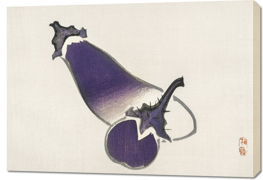 Obraz  Eggplants, Kōno Bairei Japoński Vintage do Salonu