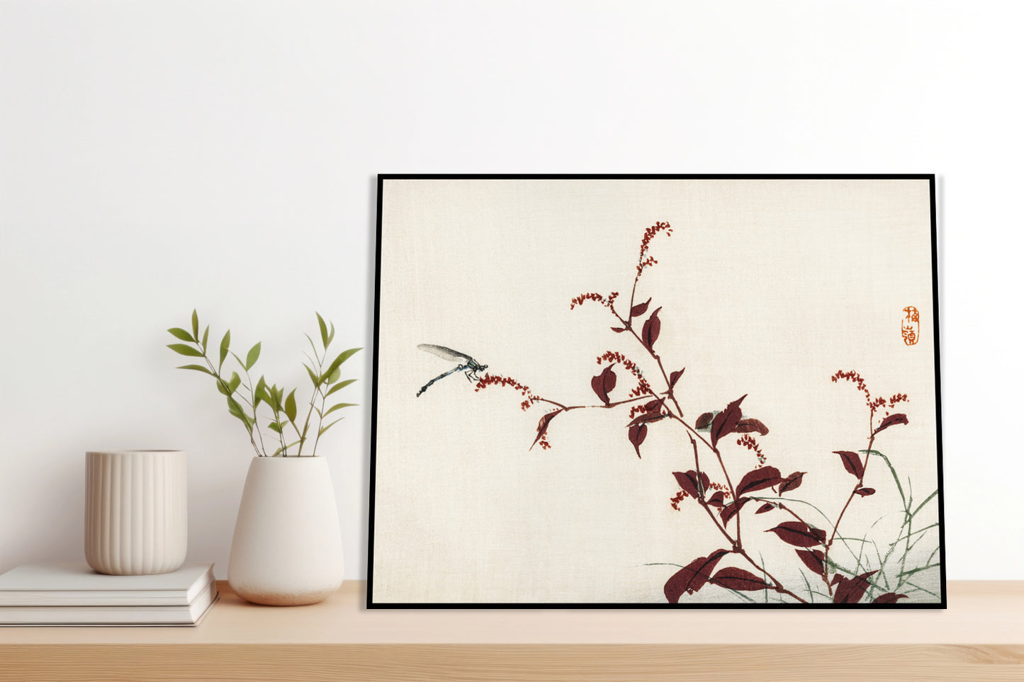 Plakat  Dragonfly, Kōno Bairei Japoński Vintage do Salonu