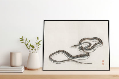 Plakat  Snake, Kōno Bairei