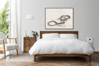 Plakat  Snake, Kōno Bairei